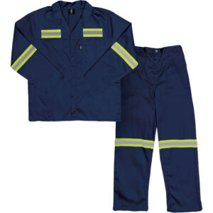 4007NAPC44 Paramount Polycotton Reflective Conti Suit Navy