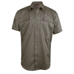 7818 CO 18OL salty katima vented utility short sleeve shirt olive