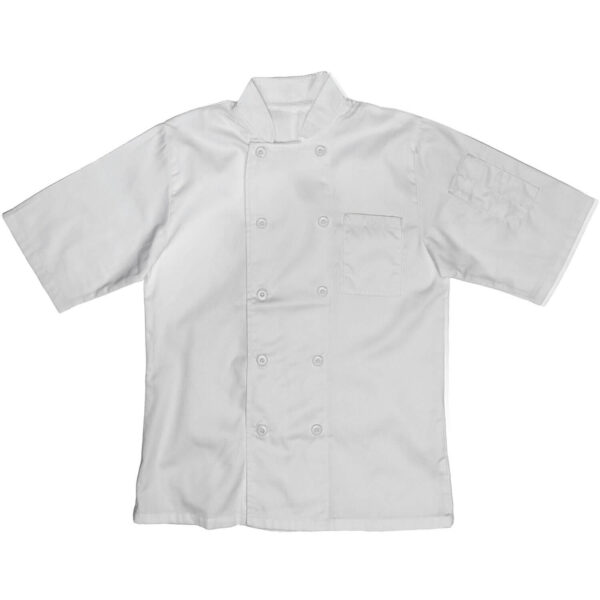 javlin short sleeve chef jacket 4653 PC